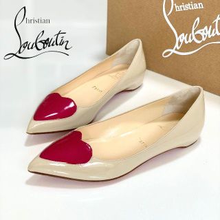 クリスチャンルブタン(Christian Louboutin)の1078 美品 クリスチャンルブタン ハート フラットシューズ(ハイヒール/パンプス)