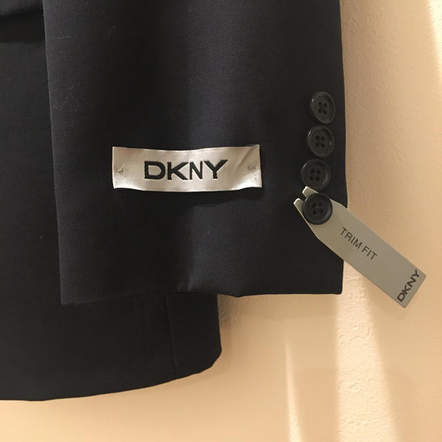 DKNY - 最終値下げ！DKNY メンズ スーツ上下 濃紺 ネイビー 100%ウール