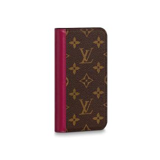 ルイヴィトン(LOUIS VUITTON)のiphone11 ケース　ルイヴィトン　フォリオ　モノグラム　フューシャ　新品(iPhoneケース)