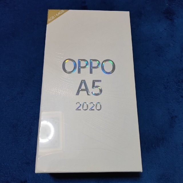 最終値下げ！新品未開封 OPPO A5 2020 SIMフリースマホ ブルー スマートフォン本体