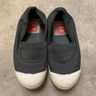 ベンシモン(BENSIMON)のbensimon ベンシモン　スニーカー　27/9  16.5cm スリッポン黒(スリッポン)