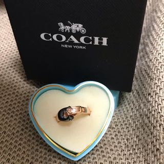 コーチ(COACH)のCOACHピンクゴールド　リング値下げ(リング(指輪))