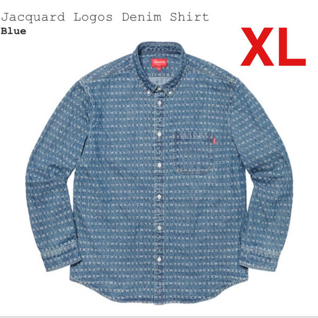 Supreme Jacquard Logos Denim Shirt XL 新品