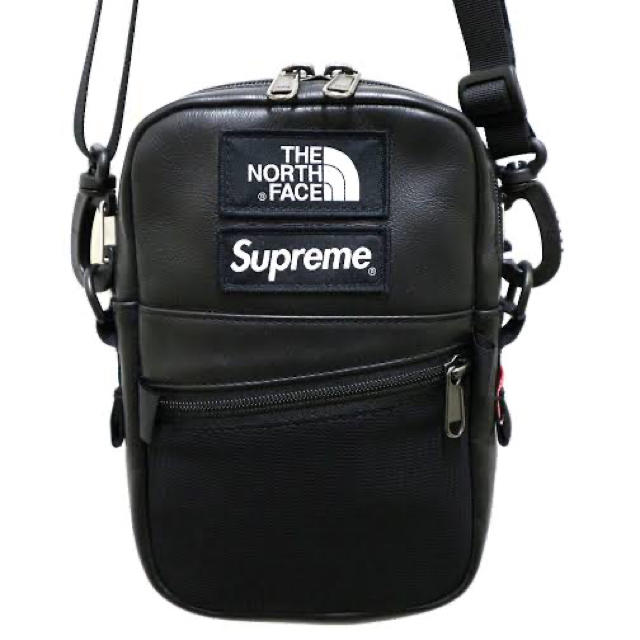 18AW SUPREME TNF Leather Shoulder Bag