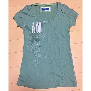 アメリカンイーグル(American Eagle)のアメリカンイーグル Tシャツ カーキ M(Tシャツ(半袖/袖なし))