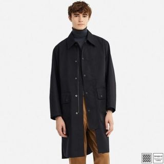 ユニクロ(UNIQLO)のM | UNIQLO U | ブロックテックコート 2018AW 黒(ステンカラーコート)