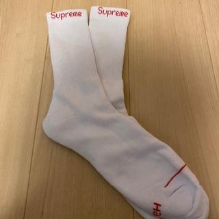 シュプリーム(Supreme)のバラ売り　supreme hanes socks 白　1セット(ソックス)