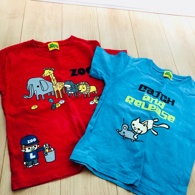 Tシャツ2枚セット キッズ/ベビー/マタニティのキッズ服男の子用(90cm~)(Tシャツ/カットソー)の商品写真