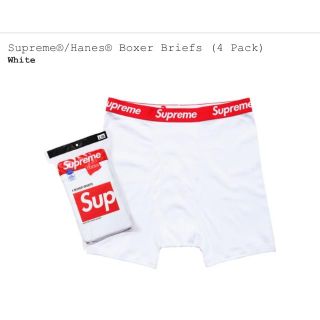 シュプリーム(Supreme)のバラ売り　supreme hanes  pants 白　Sサイズ　1枚(ボクサーパンツ)