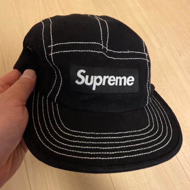 supreme 20ss field camp cap black