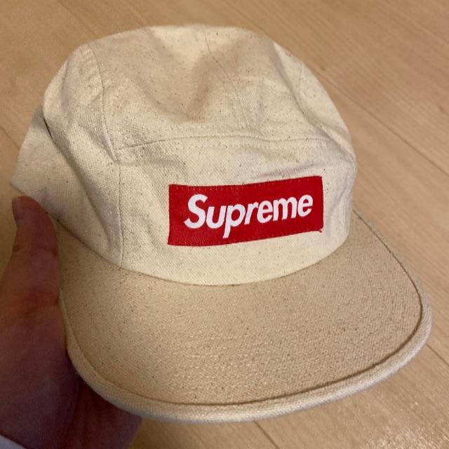 supreme 20ss field camp cap cream