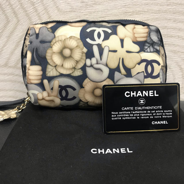 CHANEL - ☆シャネル☆キャット☆猫☆ネコ☆ポーチ☆ネイビー☆未使用 ...