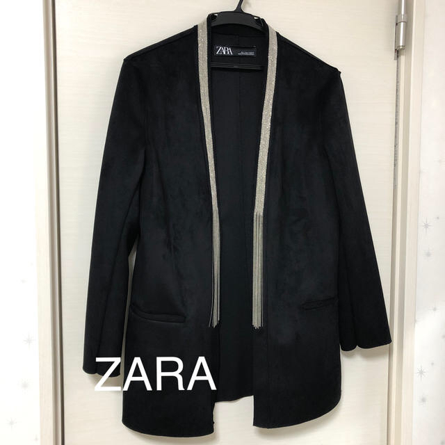 ZARA(ザラ)のZARA スエード調ジャケット レディースのジャケット/アウター(ノーカラージャケット)の商品写真