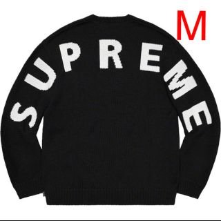 シュプリーム(Supreme)のシュプリーム　supreme back logo sweater 黒 Mサイズ(ニット/セーター)
