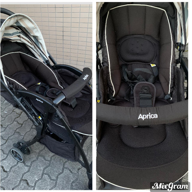 Aprica(アップリカ)のアップリカ  aprica ラクーナクッション　ベビーカー　レインカバー付き キッズ/ベビー/マタニティの外出/移動用品(ベビーカー/バギー)の商品写真