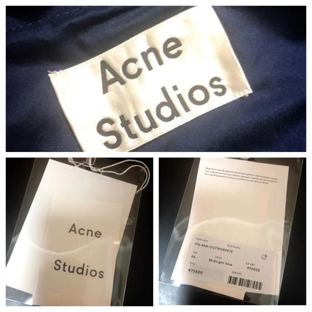 【底値】Acne Studios アクネストゥディオズ 春秋薄手フーデッドコート