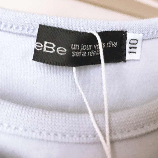 BeBe(ベベ)のchemさん専用　bebe Tシャツ　リボン　110 新品未使用　 キッズ/ベビー/マタニティのキッズ服女の子用(90cm~)(Tシャツ/カットソー)の商品写真