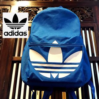 アディダス(adidas)のアディダス originals ビッグロゴ 美品 青 リュック バックパック (バッグパック/リュック)