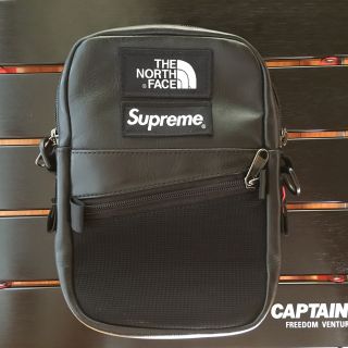 18AW supreme north face leather レザーショルダー