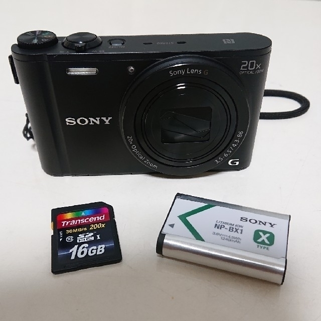 ●美品●SONY DSC-WX350 光学20倍ズーム1820万画素 SDカードスマホ/家電/カメラ