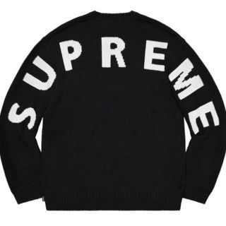 シュプリーム(Supreme)のSupreme Back Logo Sweater 黒 Mサイズ(ニット/セーター)