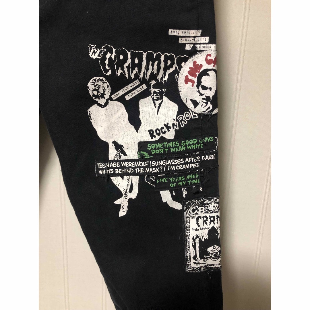 HYSTERIC GLAMOUR(ヒステリックグラマー)のキムタク着用❗️ ヒステリックグラマー × CRAMPS スキニーパンツ W30 メンズのパンツ(その他)の商品写真