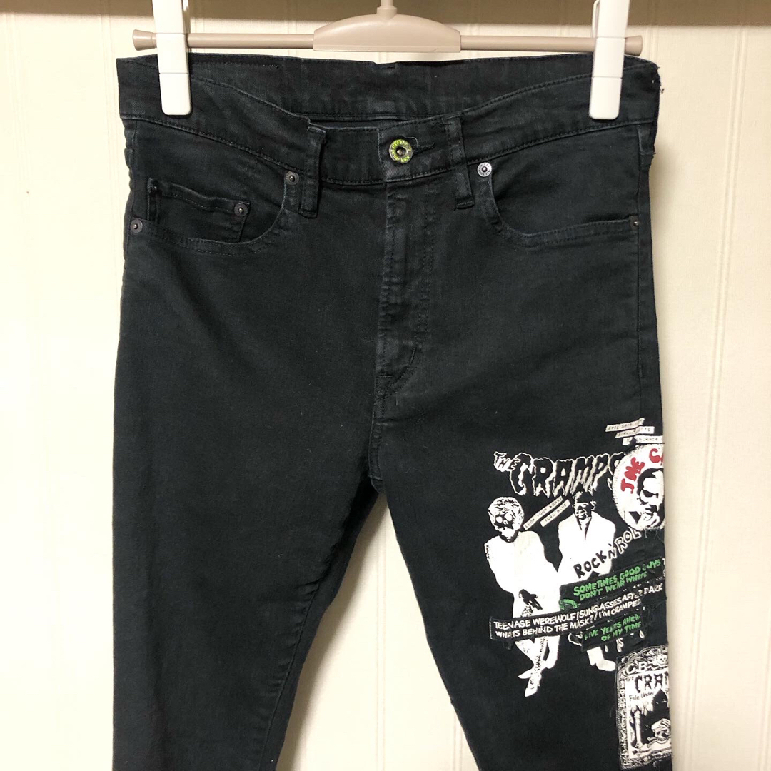 HYSTERIC GLAMOUR(ヒステリックグラマー)のキムタク着用❗️ ヒステリックグラマー × CRAMPS スキニーパンツ W30 メンズのパンツ(その他)の商品写真