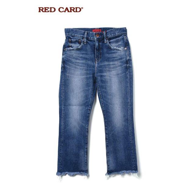 24SIZE新品 RED CARD レッドカード Diner FLARE CROP デニム