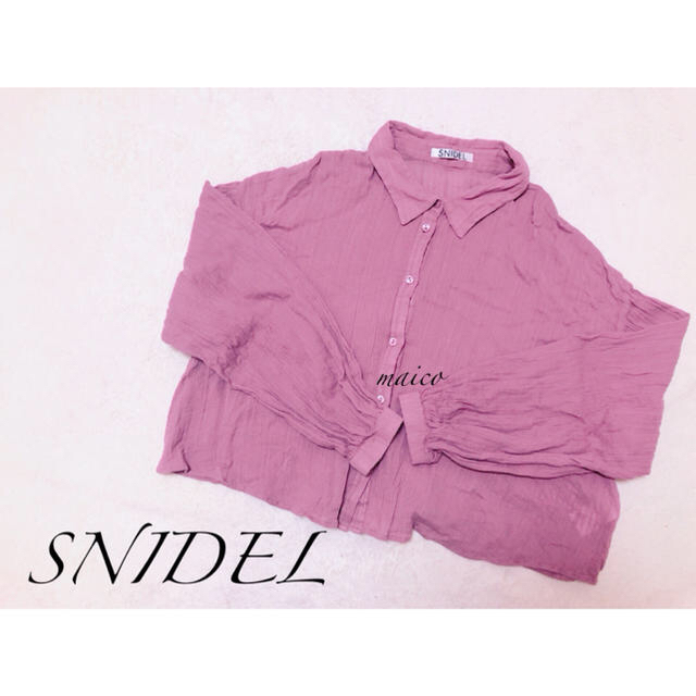 SNIDEL☆インドショートブラウス