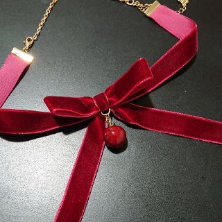 アクシーズファム(axes femme)のアクシーズファム リンゴ チョーカー 新品(ネックレス)