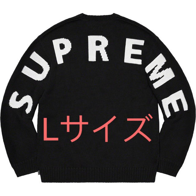 ニット/セーターsupreme back logo sweater L