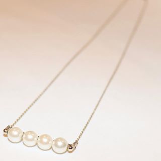 ミキモト(MIKIMOTO)の【美品❤️】パール　ネックレス　ゴールド(ネックレス)