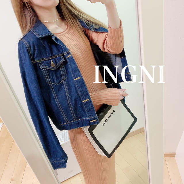 INGNI(イング)のINGNI ❤︎ デニムジャケット　インディゴ レディースのジャケット/アウター(Gジャン/デニムジャケット)の商品写真