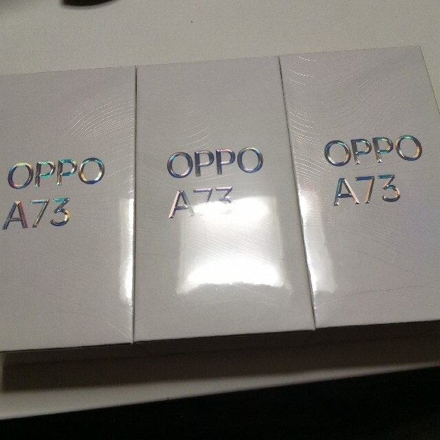 スマートフォン本体版　OPPO A73　ネービーブルー　3台