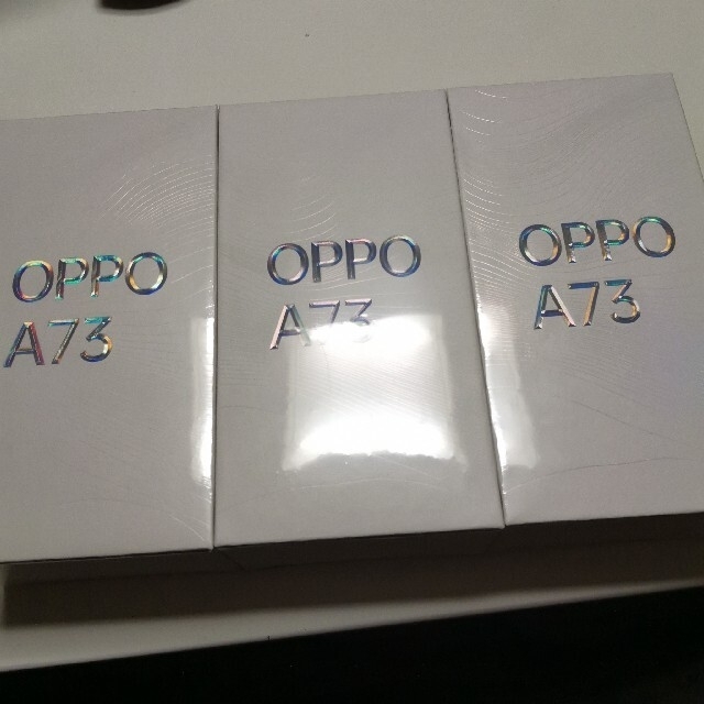 新品未開封品】OPPO A73 楽天モバイル版 ネービーブルー 3台 新品未開封品】OPPO A73 楽天モバイル版 ネービーブルー 3台