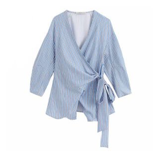 ザラ(ZARA)の1306★春新作 ストライプ ブラウス インナー付き(シャツ/ブラウス(長袖/七分))