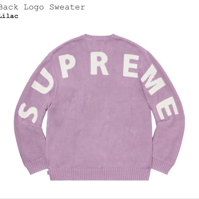 supreme Back Logo Sweater  largeメンズ