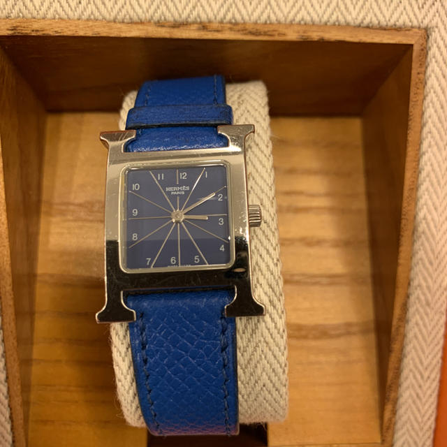 Hermes - Yさん様専用 エルメス Hウォッチ ブルーの通販 by maison's