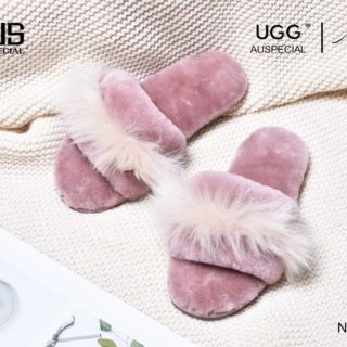 UGG Auspecial ファースリッパ 25cm サンダル 羊毛(サンダル)