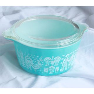 パイレックス(Pyrex)のオールドパイレックス　バタープリントキャセロール(食器)