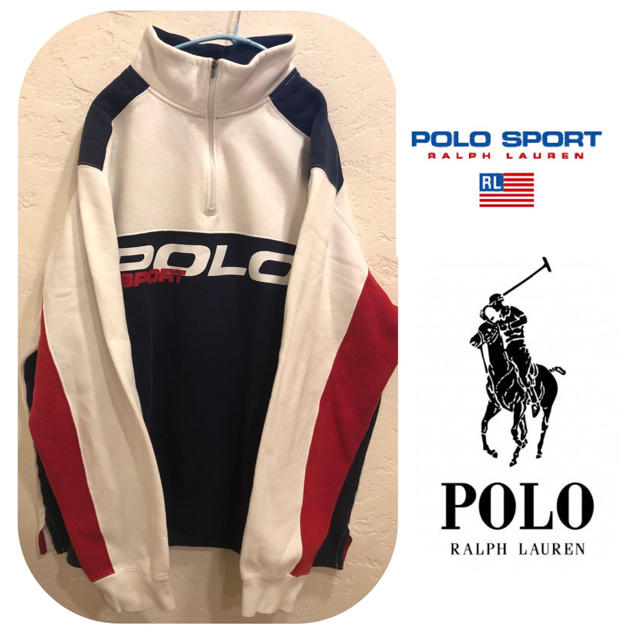 レア✨POLO SPORT ビッグロゴ ジップアップスウェット✨