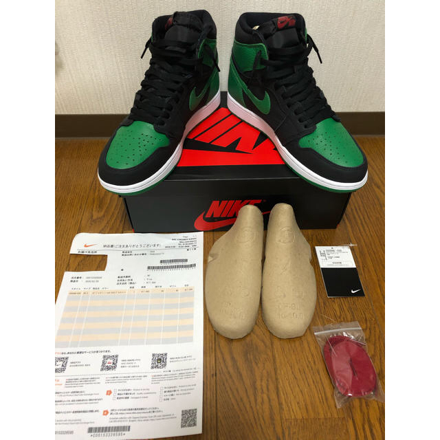 【美品】ジョーダン1 パイングリーン Jordan1 Pine Greenスニーカー