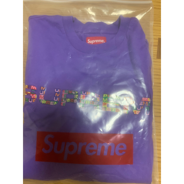 Supreme(シュプリーム)のMeta Logo L/S Top Purple supreme S small メンズのトップス(Tシャツ/カットソー(七分/長袖))の商品写真