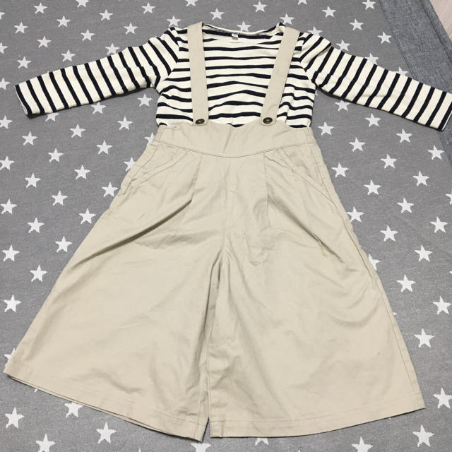 GU(ジーユー)のGU サロペットパンツ　110 キッズ/ベビー/マタニティのキッズ服女の子用(90cm~)(パンツ/スパッツ)の商品写真