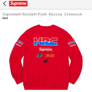 シュプリーム(Supreme)のSupreme Honda Fox Racing Crewneck  M(スウェット)