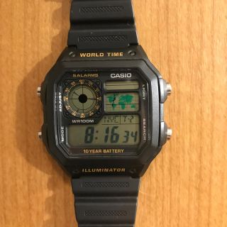 カシオ(CASIO)の【美品】CASIO腕時計 ZOZO購入(腕時計(デジタル))