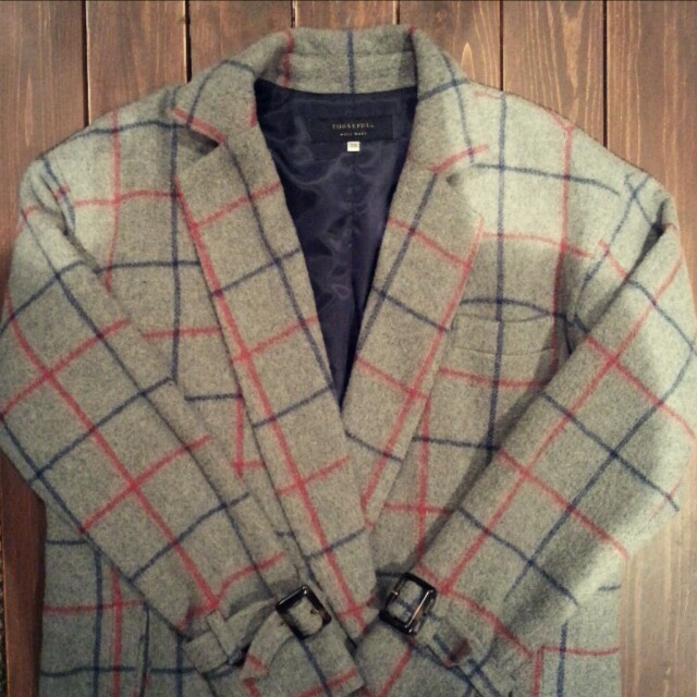 レディースcheck chester coat