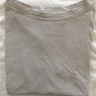 ムジルシリョウヒン(MUJI (無印良品))の無印良品　フレンチスリーブシャツ　グレー&ホワイト２枚セット(Tシャツ(半袖/袖なし))