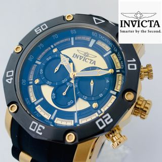 インビクタ(INVICTA)の【新品】インビクタ プロダイバー 腕時計 ブラック ブルー ゴールド メンズ(腕時計(アナログ))