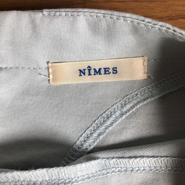 NIMES(ニーム)の【さおりん様専用】Nîmes シルケット天竺 袖口シャーリングP/O サックス メンズのトップス(Tシャツ/カットソー(七分/長袖))の商品写真